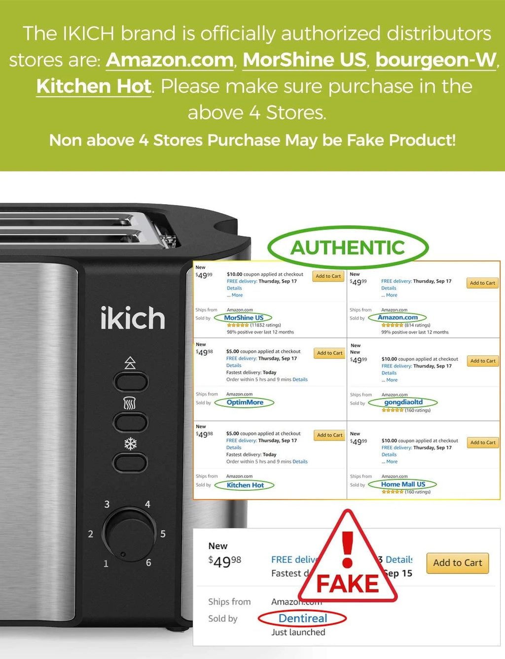 Stainless Steel 4 Slice Toaster with Warming Rack X24620