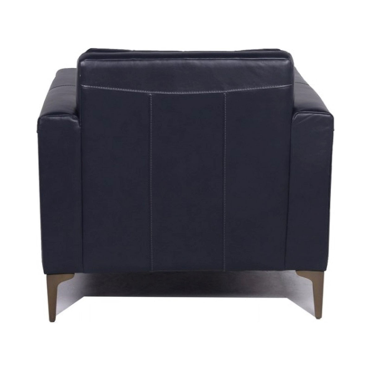 Navy Leather Upholstered Accent Chair N699