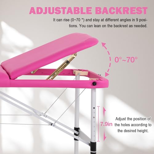 Portable Aluminium 3 Folding Massage Table T7483