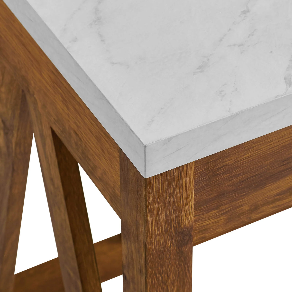 Rustic Farmhouse Computer Writing Desk with Drawer U955